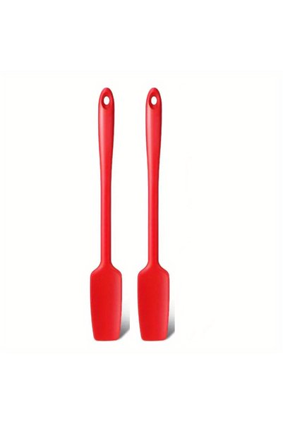 Choice 2 pcs Long Handle Silicone Spatula for Kitchen, Jar Scraper Spatula, N...