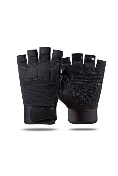 Choice6 L Black Half finger anti slip gloves advanced gloves suitable for cyc...