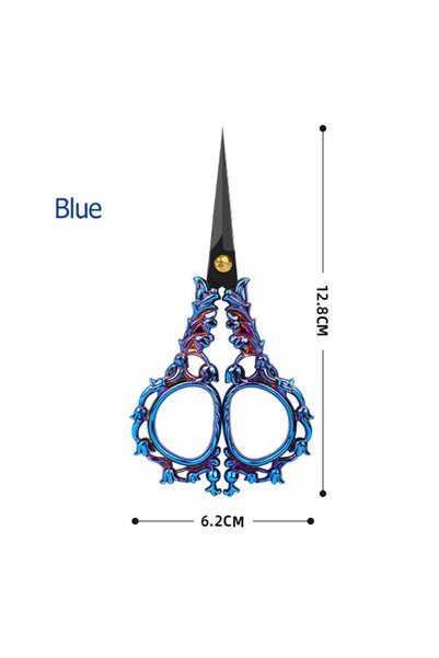 Choice Blue Vintage Sewing Scissors - Antique Embroidery Scissors for Cutting...