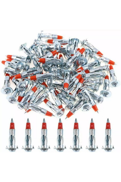 Choice 30 PCS 011-30 Zinc Plated Steel Hollow Wall Drive Anchor Screws for Dr...