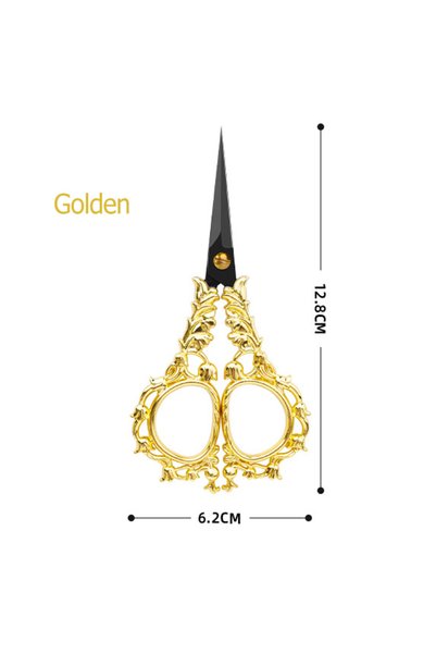 Choice3 Golden Vintage Sewing Scissors - Antique Embroidery Scissors for Cutt...
