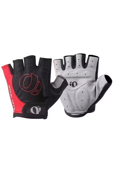 Choice4 M Red 1Pair Gel Half Finger MTB Road Bike Gloves Anti-Slip Anti-Sweat...