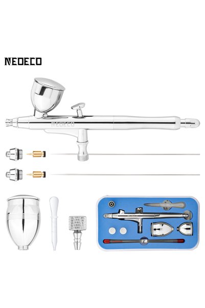 choice2 NCT-GA01S Dual-Action Airbrush With Auto-Centering Nozzle, 7cc 13cc C...
