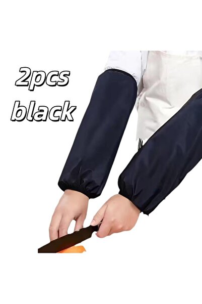 Choice 2pcs black 2pcs Pair of Waterproof Arm Sleeves – Oil & Stain Resistant...