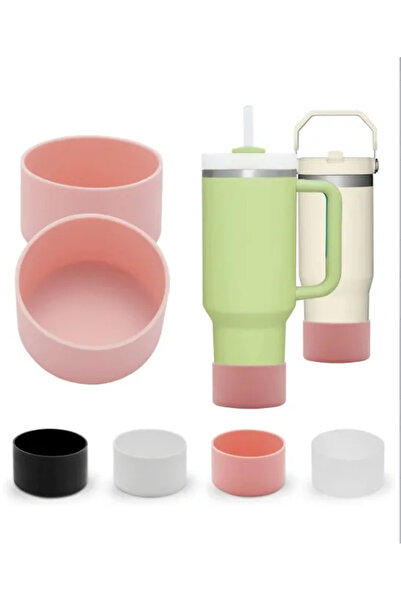 Choice 1PC Pink 1/2PC 7.5cm Silicone Cup Boot Bottom Anti-slip Protective Sle...