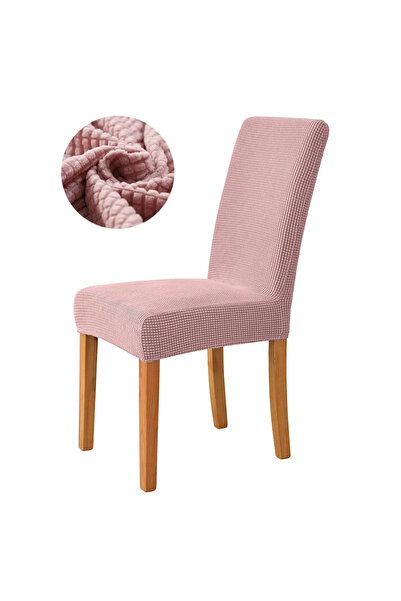 Choice16 1 Piece 4776-PInk Jacquard Fabric Chair Cover for Dining Room Weddin...