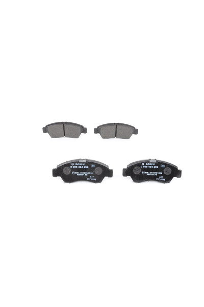 Bosch Комплект спирачни накладки, дискова спирачка 0 986 494 299