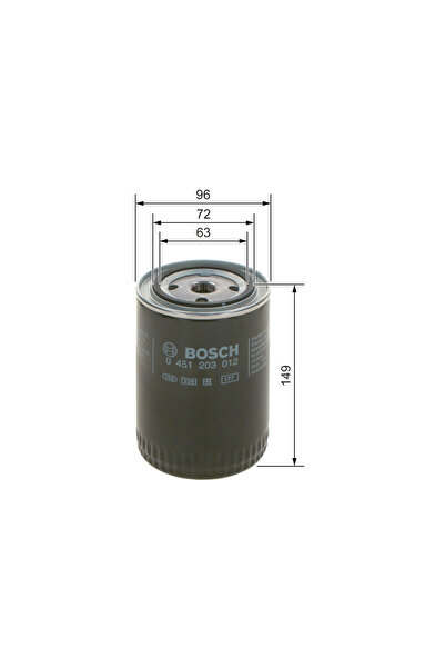Bosch Oil filter 0 451 203 012