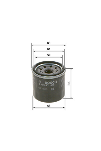 Bosch Filtru de ulei 0 986 452 058