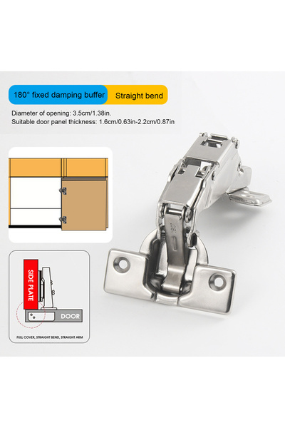 Choice 180 Straight bend 165 180 Degree Hydraulic Soft Close Hinge Cabinet Do...