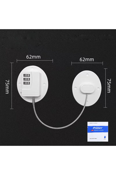 Choice oval white 1 Pcs Child Safety Lock Cabinet Fridge Door Lock Stainless ...
