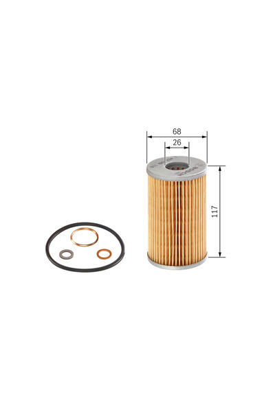Bosch Oil Filter 1457429113 Mercedes-Benz /8//8 Cupe/123 T-Model Puch G-Modell