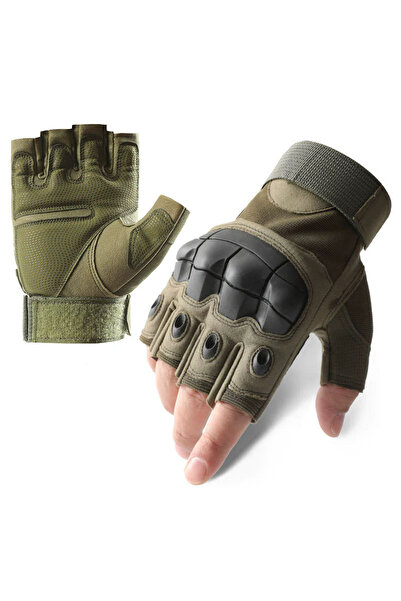 Choice1 L Green Men's WoMen's Summer Tactical Gloves Half Finger Reinforced P...
