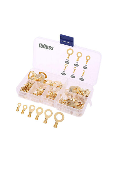 Choice 150pcs 150pcs Ring Lugs Eyes Copper Crimp Terminals Cable Lug Wire Con...