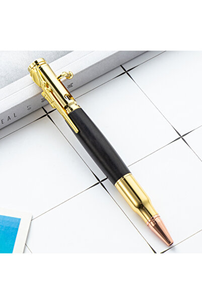 Choice4 Golden Purpleheart 1Pc Metal Wooden Ballpoint Pen, Gun Shaped Click P...