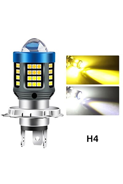 Choice3 مصباح أمامي للدراجات النارية H4 أبيض أصفر قطعة واحدة H4 BA20D H6 LED ...