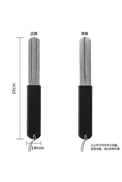 Choice 1pcs black Adamas Fishing Hook Sharpener Anti-skid Portable Three groo...