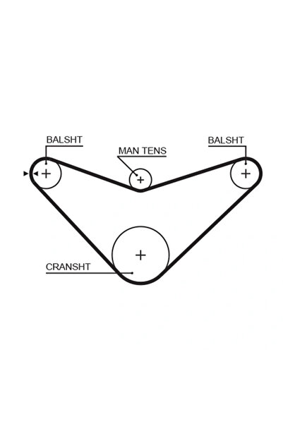 GATES Κιτ οδοντωτού Ζώνη K015480XS