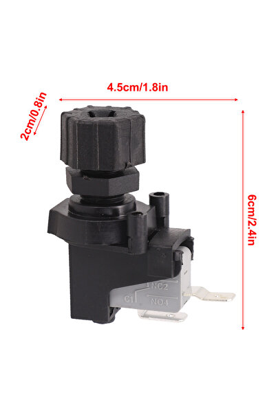 Choice 1pcs On Off Push Air Switch Jet Tool Pneumatic Air-Pressure Switch Kno...