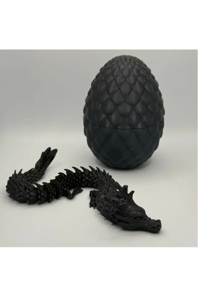 Choice7 Bandai black 3D Chinese Dragon Surprise Egg, Mini Movable Joint Decor...