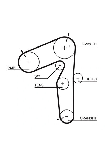 GATES Set curea de distribuție K035462XS