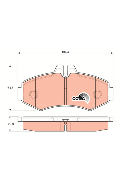 TRW Brake Pad Set, disc brake GDB1373