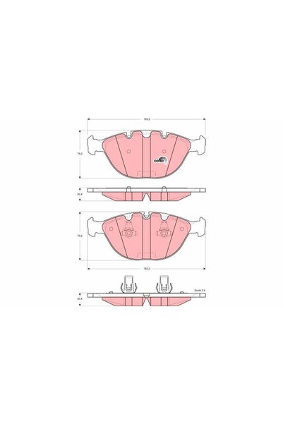 Generic Brand Set plăcuțe de frână, frână pe disc GDB1529