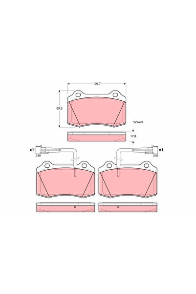 TRW Brake pad set, disc brake GDB1392