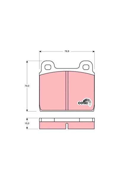 TRW Set plăcuțe de frână, frână cu disc GDB100