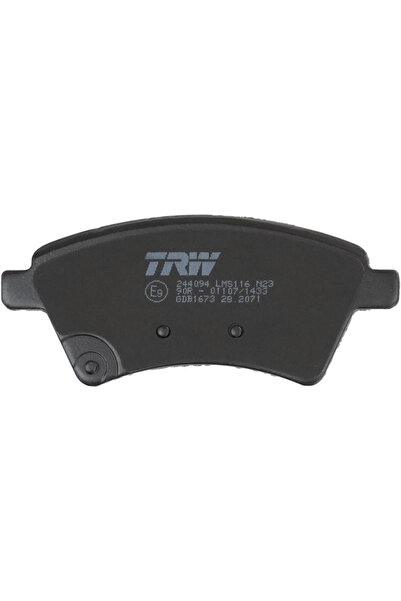 TRW Комплект спирачни накладки, дискови спирачки GDB1673