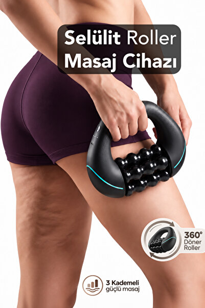 mimtec Silindir Vücut Masaj Aleti - 3 Kademeli Derin Doku Selülit Vücut Boyun...