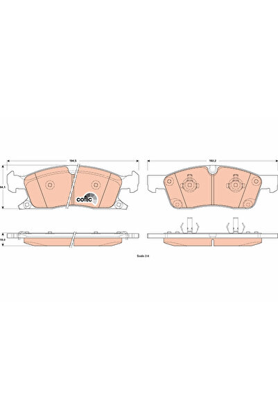 TRW Brake pad set, disc brake GDB4603