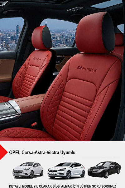 GM-DESIGN İstanbul Serisi Deri Oto Koltuk Kılıfı (OPEL Corsa-Astra-Vectra Uyu...