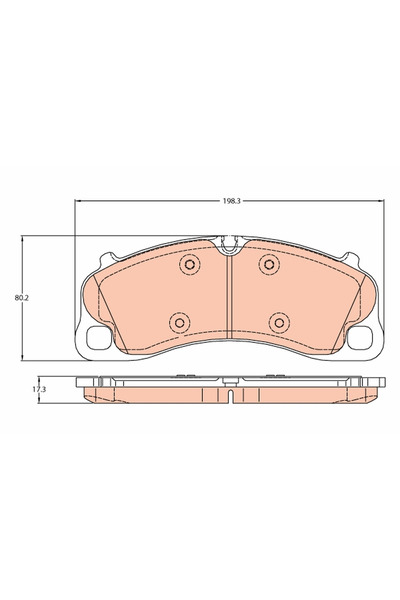 TRW Brake pad set, disc brake GDB2089