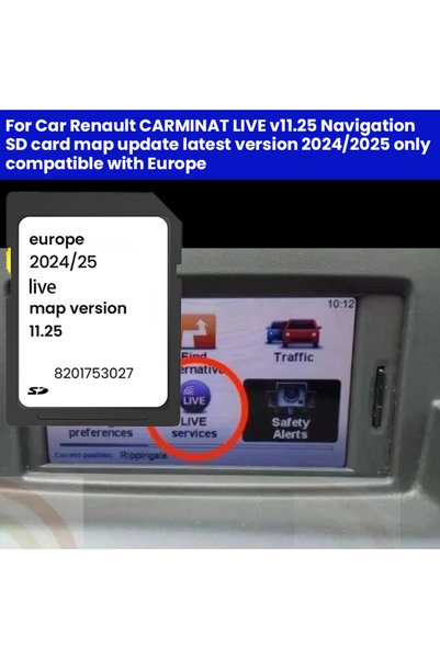 Choice UPDATED MAPS SD CARD SAT NAV SD CARD FOR RENAULT CARMINAT LIVE VERSION...