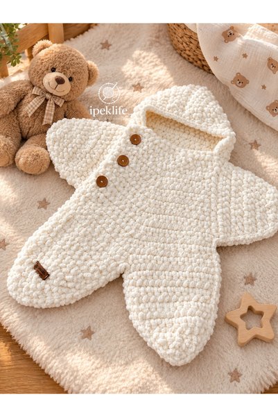 ipeklife Yıldız Tulum Baby Blanket 0-6 Months