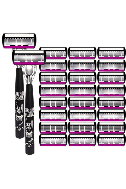 Choice5 2 handle 18 blades High Quality Men Safety Razor 6-Layer Germany Stai...