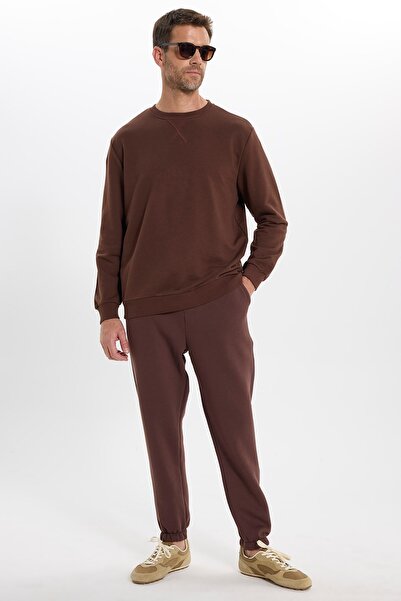Tudors Unisex Relax Fit Rahat Kesim Şardonlu 3 Cepli Lastikli Jogger Paça Kah...