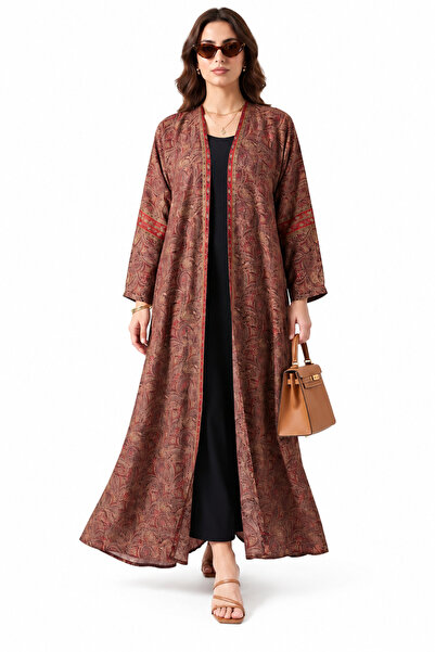 Azria Fashion عباءة مطبوعة بنقوش الفسيفساء