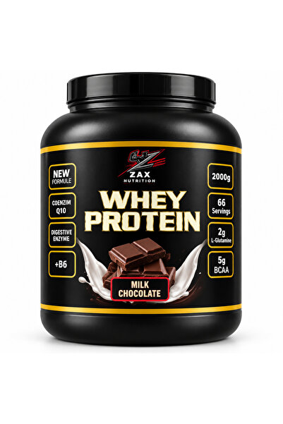 zax nutrition WHEY PROTEİN-MILK CHOCOLATE 2000 GR