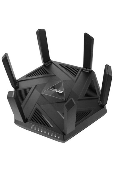 ASUS Router wireless pentru gaming RT-AXE7800, AXE7800, Tri-Band, procesor Qu...