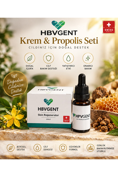 Hpvgent Hbvgent Skın Regenerator Kremi 25 ml Sıvı Propolis Ektratı %15