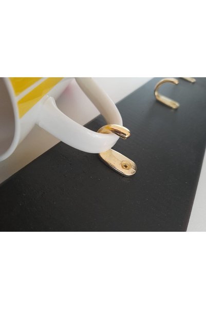 sywoods Large Cup Hanger Yellow Decorative Single Bijouterie Hanger Accessory 4 Pieces