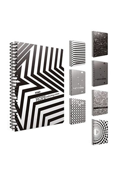 Gıpta Hope Spiralli Karton Defter 18.5x26 Cm 80 Yaprak Çizgili Defter