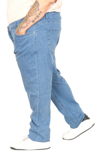 ModeXL Mode XL Large Size Men's Classic Jeans Mark 21920 Light Blue