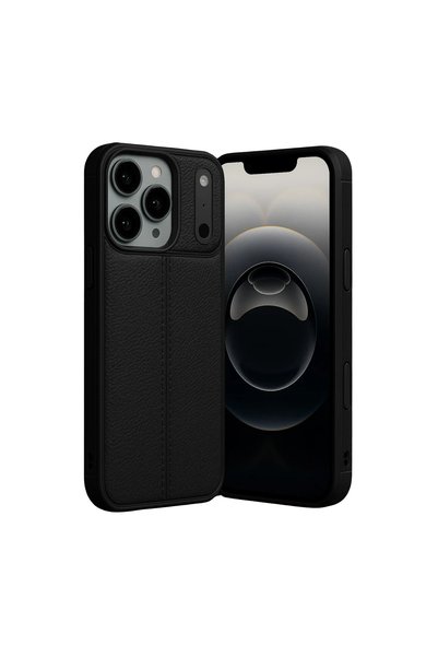 OtoTech غطاء آيفون 17 برو ماكس من أبل مع تركيز تلقائي - أسود