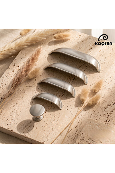 KOÇSAN Midye Inox 128 Mm Kulp Lüks Country Mutfak Mobilya Dolap Çekmece Kulpu