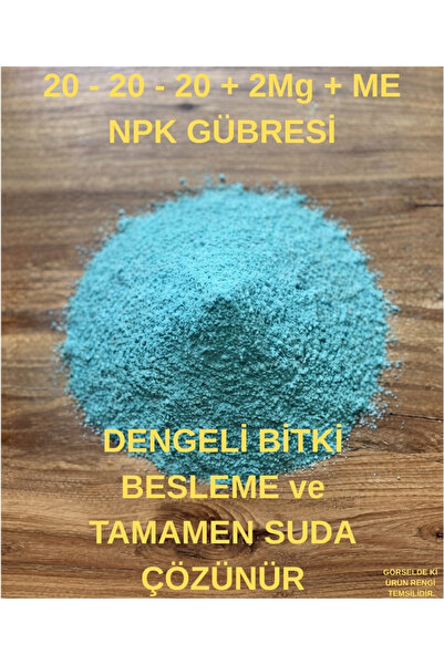 Saglam Tarım 20.20.20+2MgO+ME NPK Gübre, Dengeli Besleme, Suda Tamamen Çözünü...