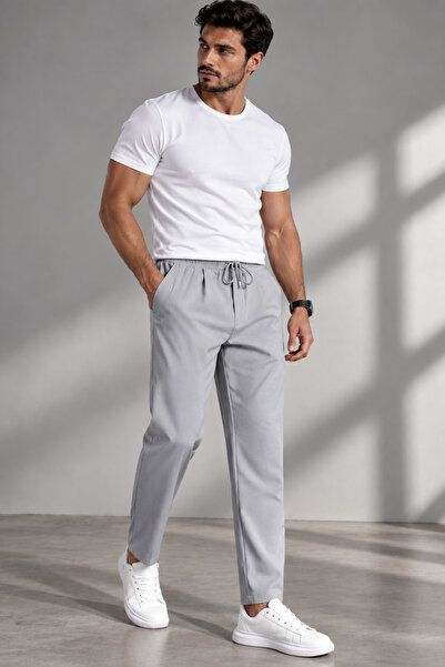 GENIUS STORE Men's Pants Elastic Waist Jogger Pants Fit Pants with Pockets Men-Jogger