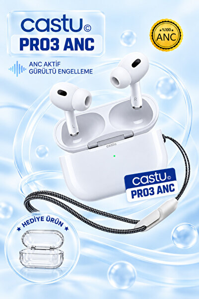 HOTSY Pro3 ANC 2026 Yeni Nesil Kablosuz Bluetooth Kulaklık – Gürültü Engelleme, HD Ses, Dokunmatik Kontrol